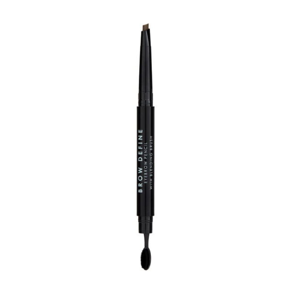 MUA Brow Define Eyebrow Pencil - With Blending Brush - Mid Brown