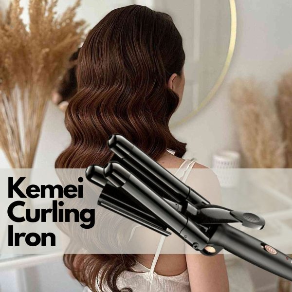 Ψαλίδι Μαλλιών για Μπούκλες - Kemei Curling Iron W337Z