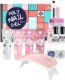 Poly Gel Nail Kit Fast Building - 4 Χρώματα & Φουρνάκι Νυχιών Sun Mini UV / LED 6W